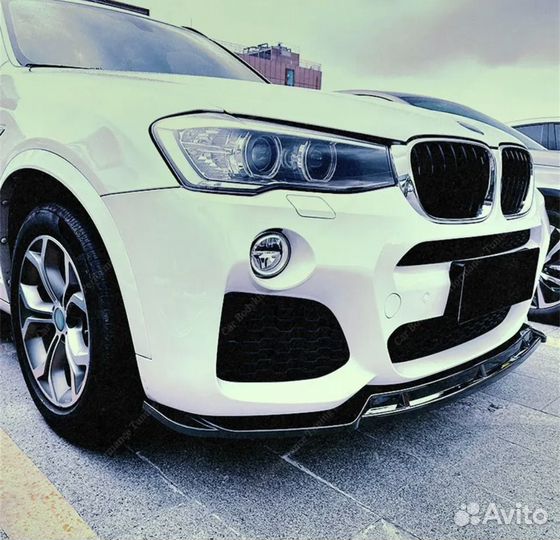 Сплиттер переднего бампера BMW X3 F25 X4 F26