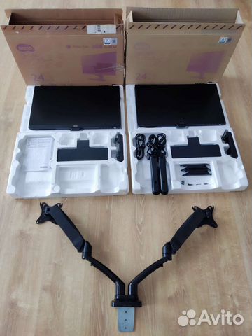 Два монитора BenQ GW2480E AH-IPS 76 Гц 23.8