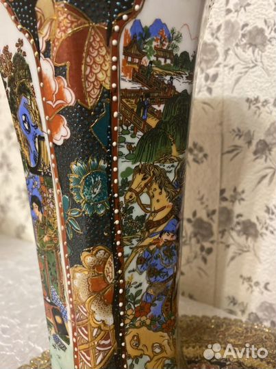 Ваза Китай,ссср,с ручной подрисовкой
