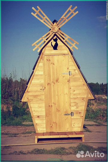 Дачный туалет с лебедем вюб 883