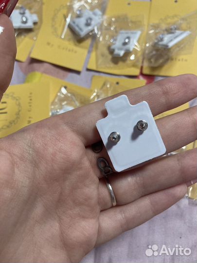 Серьги с цирконами