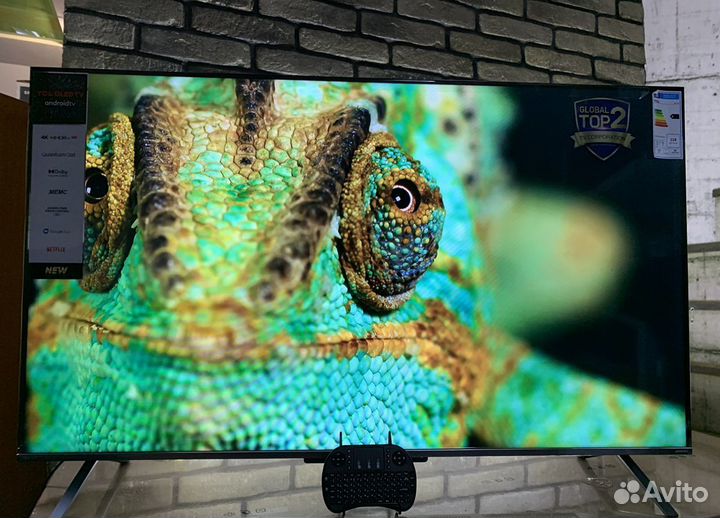 Безрамочный 50 Ultra HD 4K, qled матрица,2 пульта