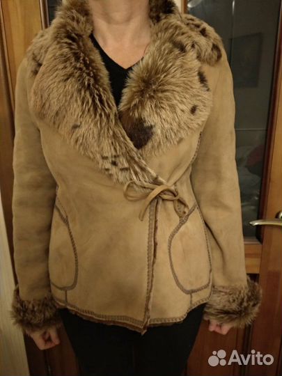 Новая Натуральная Дублёнка Rizal р.46-48