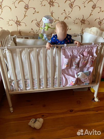 Кроватка Италия bambolina +бортики+матрас