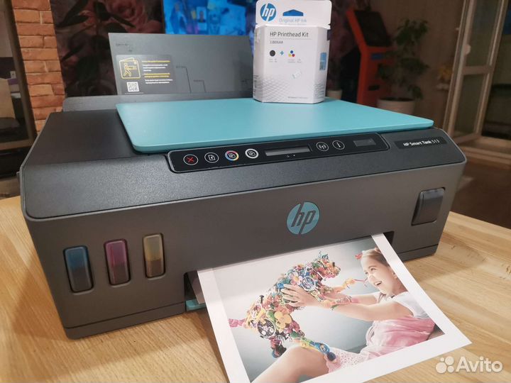 Принтер мфу HP SMART Tank 513 Wi-Fi с спнч