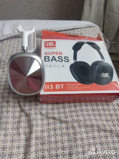 Наушники JBL i13 BT Super Bass серебро