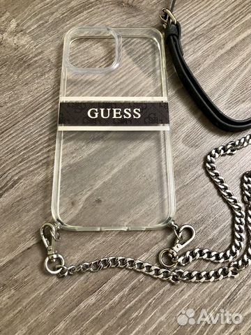 Чехол на iPhone 13 Pro Max с цепочкой кроссбоди