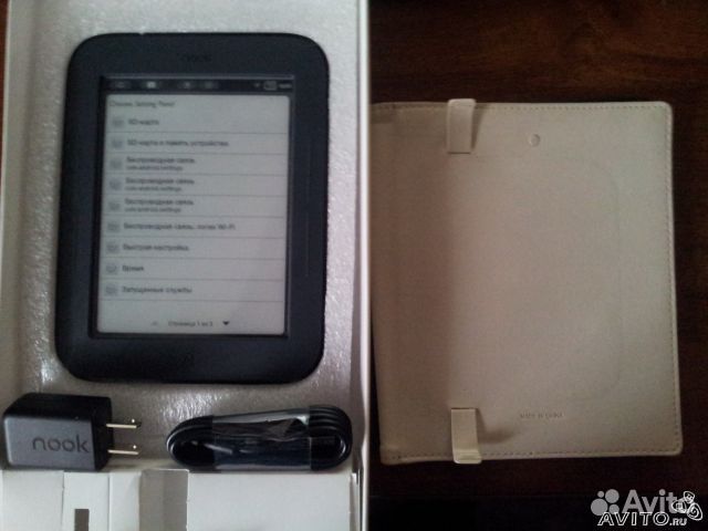 Nook Glowlight русифицированный + 1000 книг