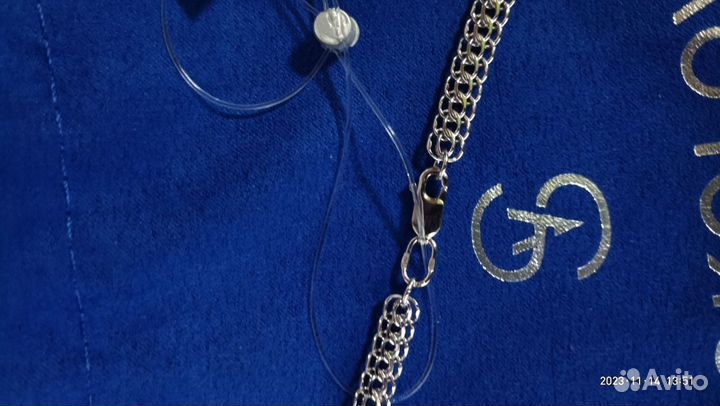Серебрянная цепочка 55см