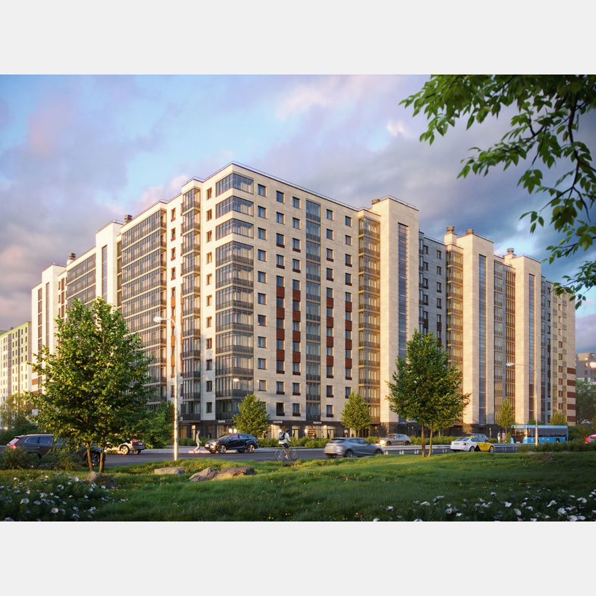 3-к. квартира, 75,7 м², 2/12 эт.