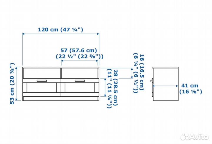 Тумба под тв - IKEA бримнэс