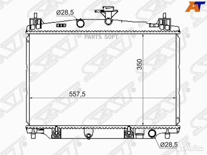 Радиатор Mazda Demio 07-14 / Mazda2 07-15