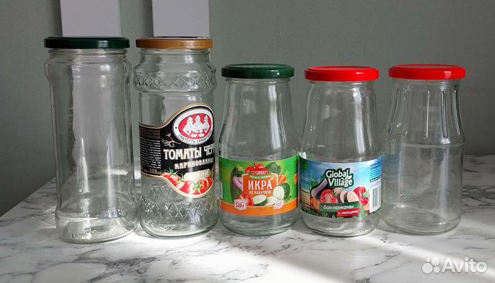Банки стеклянные, разные