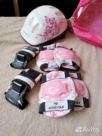 Ролики детские раздвижные+защита и шлем