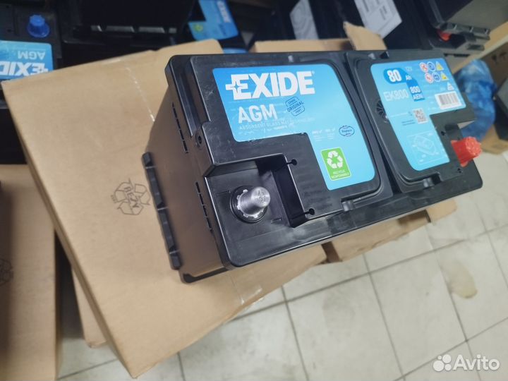 Аккумулятор exide EK800 80 Aч