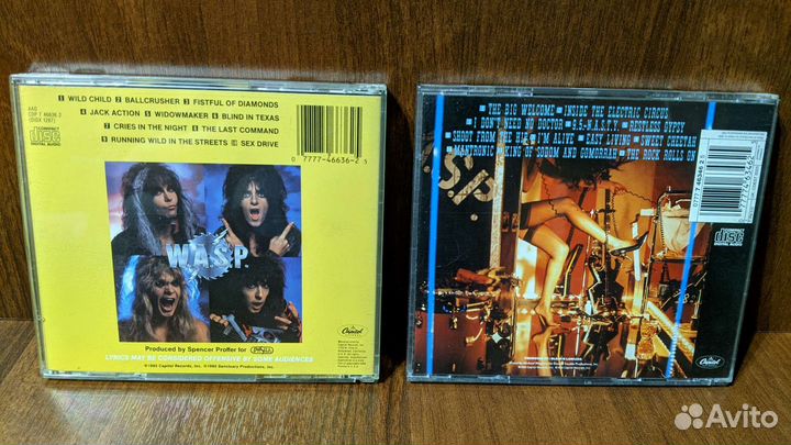 W.A.S.P фирменные CD
