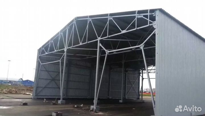 Изготовляем Ангары сборный сендвич и профлист