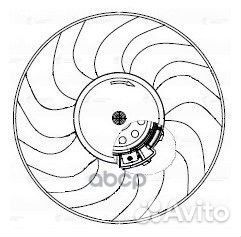 Вентилятор радиатора LADA 2190 Гранта 15- без к