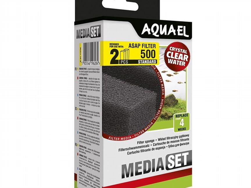 Губки сменные для aquael asap filter 500 крупнопор