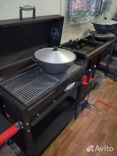 Казан чугунный 12 литров. Мангалы. Печи