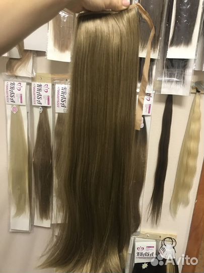 Био хвост на ленте и заколке