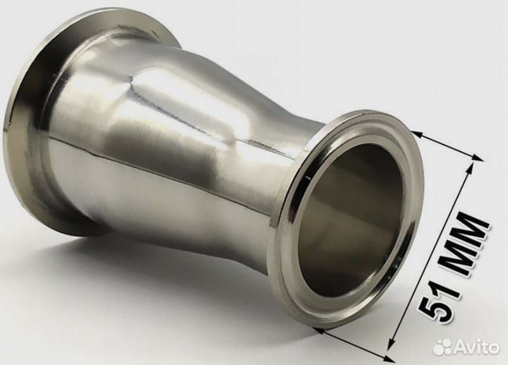 Переходник клампа с 1,5 на 2 дюйма