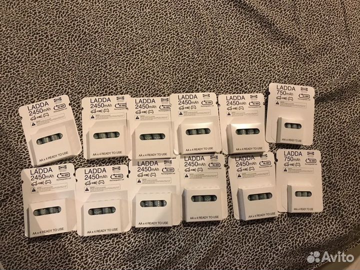 Аккумуляторные батарейки ladda ладда IKEA AA AAA