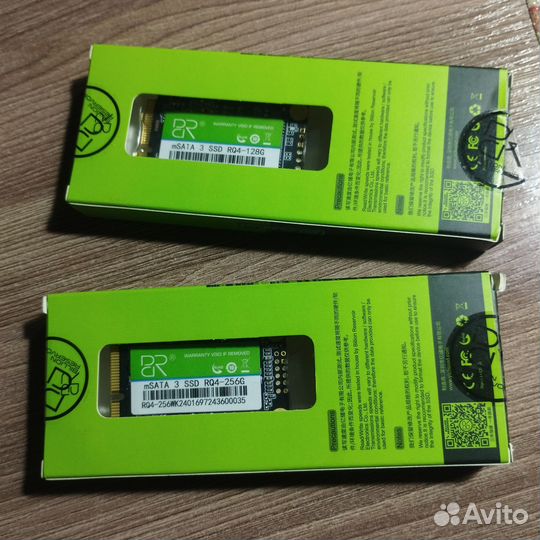 Новые SSD msata 3 на 256 и 128 Гб