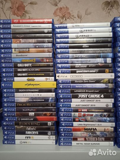Диски PS4 и PS5, отправлю через Авито