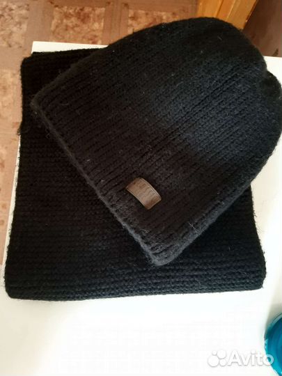 Комплект шапка и снуд женский