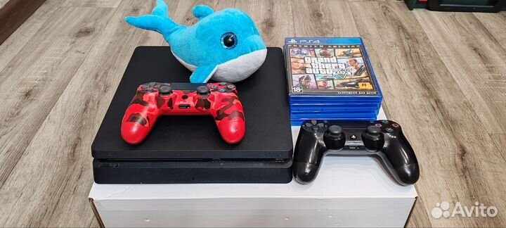 Sony playstation 4 slim 1tb с играми