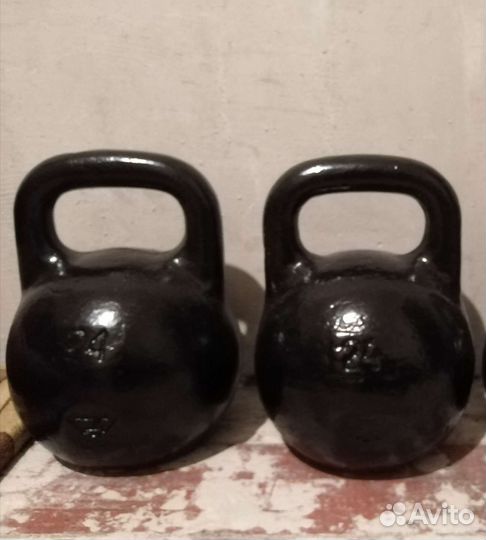 Гиря 24 кг - 16кг. СССР