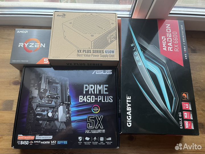 Игровой пк Ryzen 5 5600x Radeon 6600