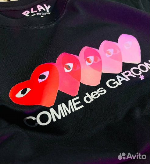 Футболка comme des garcons оверсайз