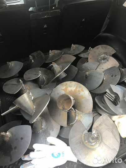 Сварные наконечники на винтовую сваю из казани