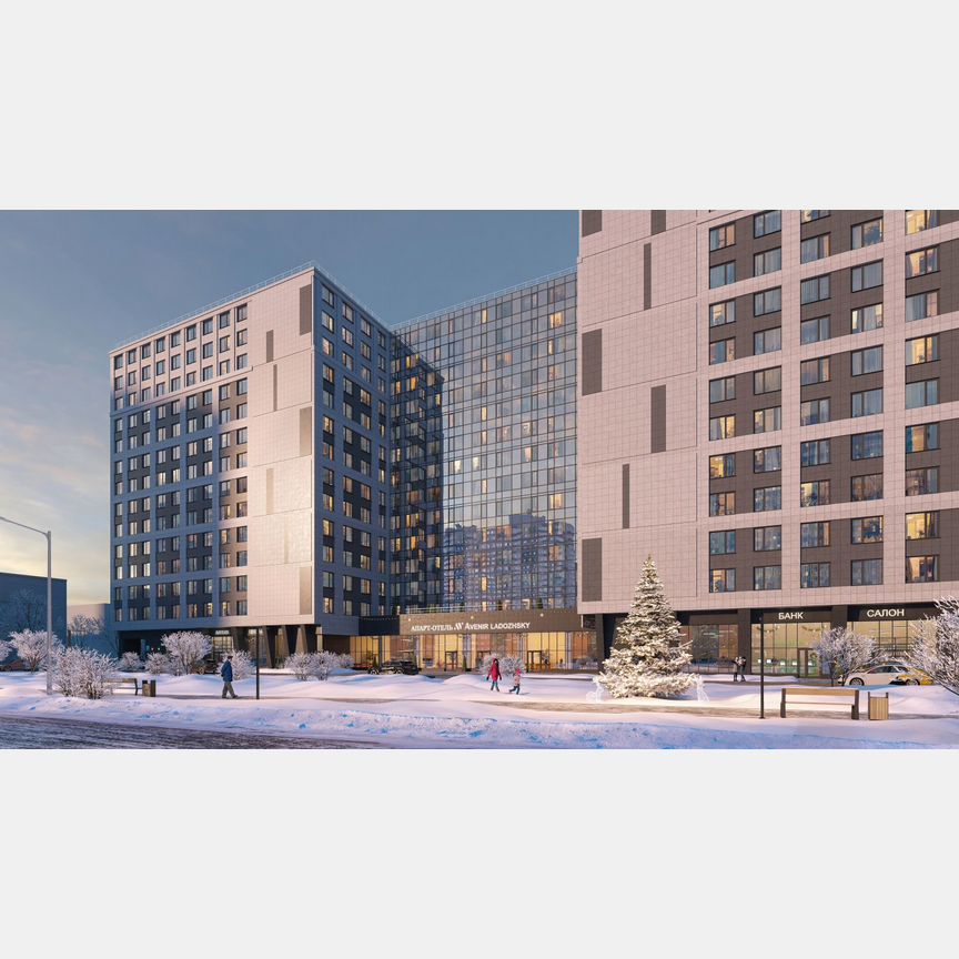 Апартаменты-студия, 26,6 м², 9/14 эт.