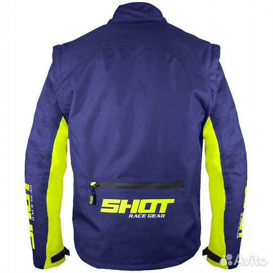 Enduro Shot contact assault Motorcycle мотокуртка Blue Yellow