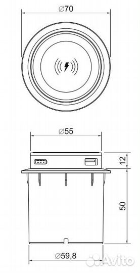 Источник питания POP-UP lift mini,06.800.01.375, в