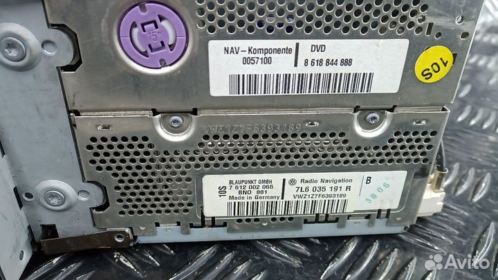 Магнитола volkswagen touareg 7L 2002