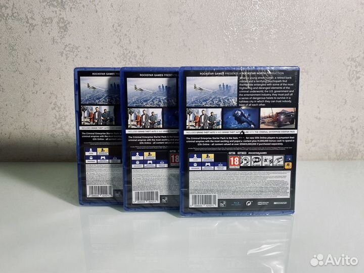 GTA 5 PS4 Premium Edition диск (новый)
