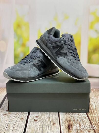 Кроссовки мужские new balance 574 серые 41 46