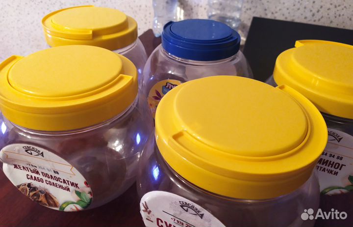 Банки для снеков и сыпучих 5 штук