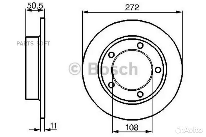 Bosch 0986478746 тормозной диск передний