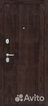 Входная дверь с наружной накладкой из мдф