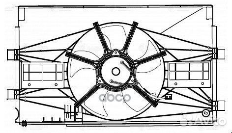 Вентилятор охл. с кожухом LFK 1115 luzar
