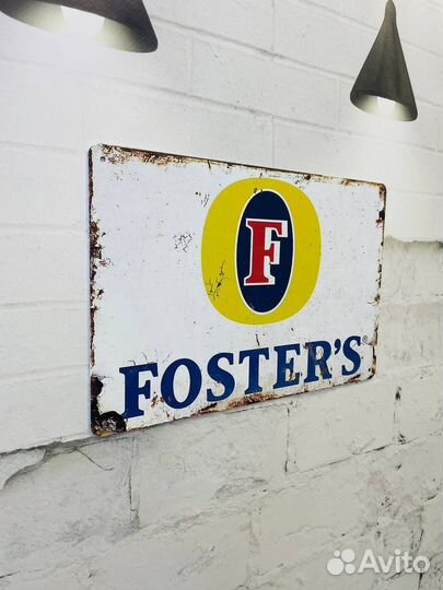 Декор на стену табличка Foster's