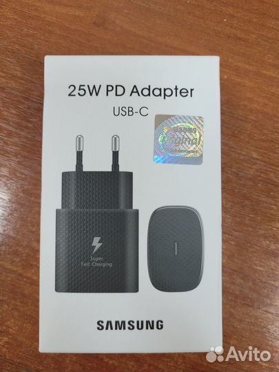 Адаптер зарядки для samsung 25 Вт с кабелем