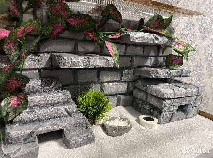 Изготовление объемного фона для террариума, коврик