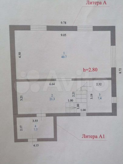 Дом 145 м² на участке 7,3 сот.