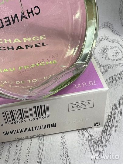 Chanel Chance Eau Fraiche 100 ml. духи парфюм